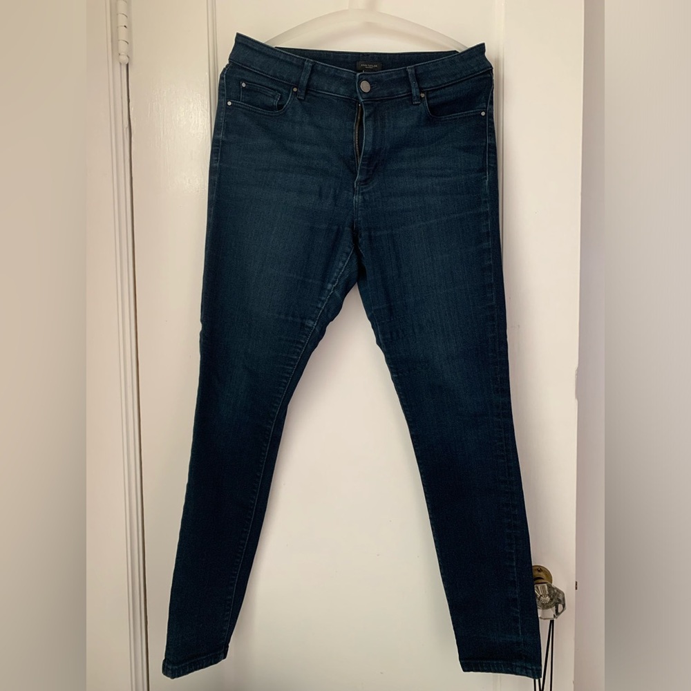 Ann Taylor Dark Wash slim jeans - 8
